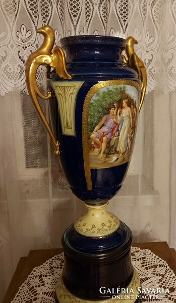 Altwien antique huge decorative vase with a dragon! 60cm!