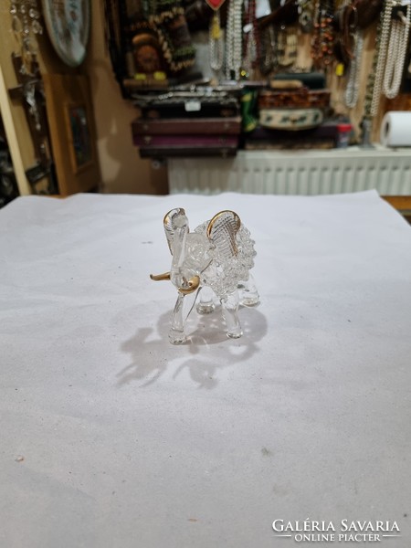 Industrial glass elephant figure