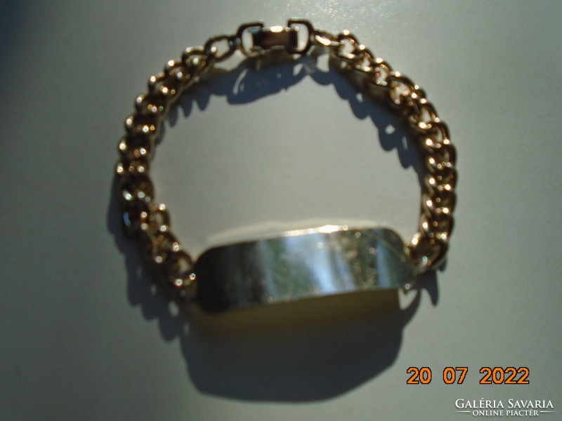 Engraveable silver plated bracelet