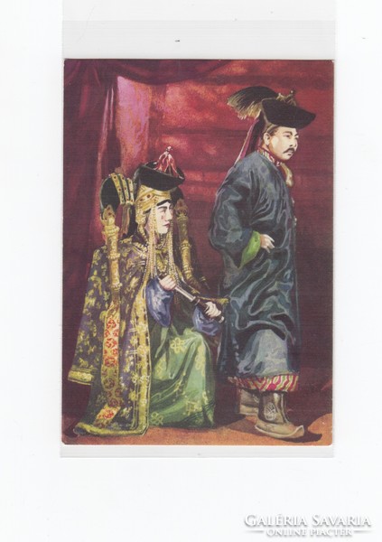 M:01 Üdvözlő képeslap mese postatiszta (A japán színház: Kabuki)
