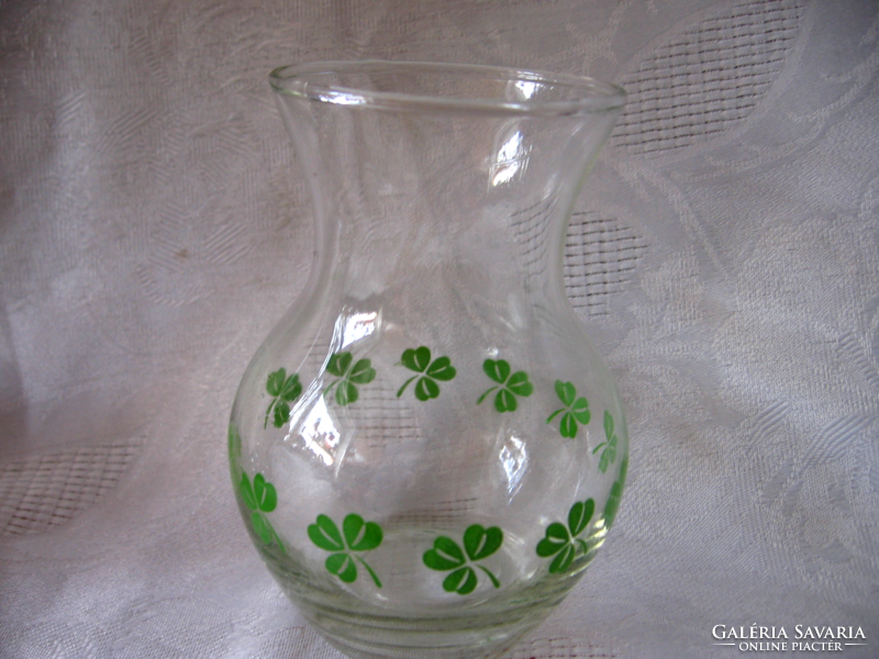 Clover glass vase, hyacinth planter