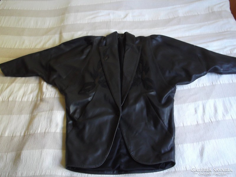Women's retro leather jacket for sale! 42/44-Es. Genuine leather!
