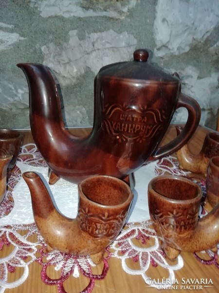 Brandy ceramic set. It is in the condition shown in the pictures