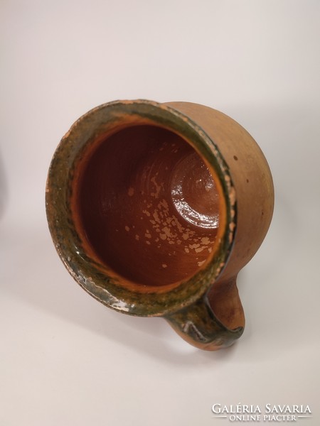 Unglazed folk earthenware Silke vessel