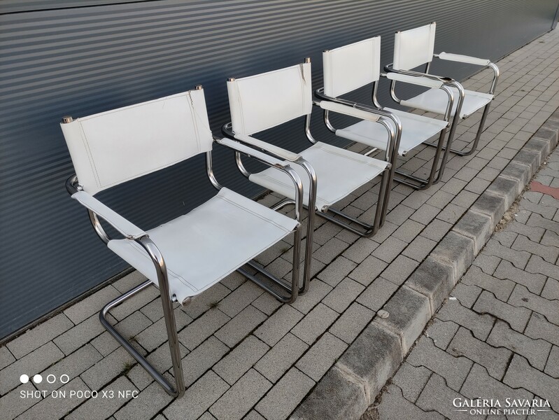 Bauhaus Marcel Breuer MG5 style krómozott csővázas szék 1970-es évek az ár darabár!