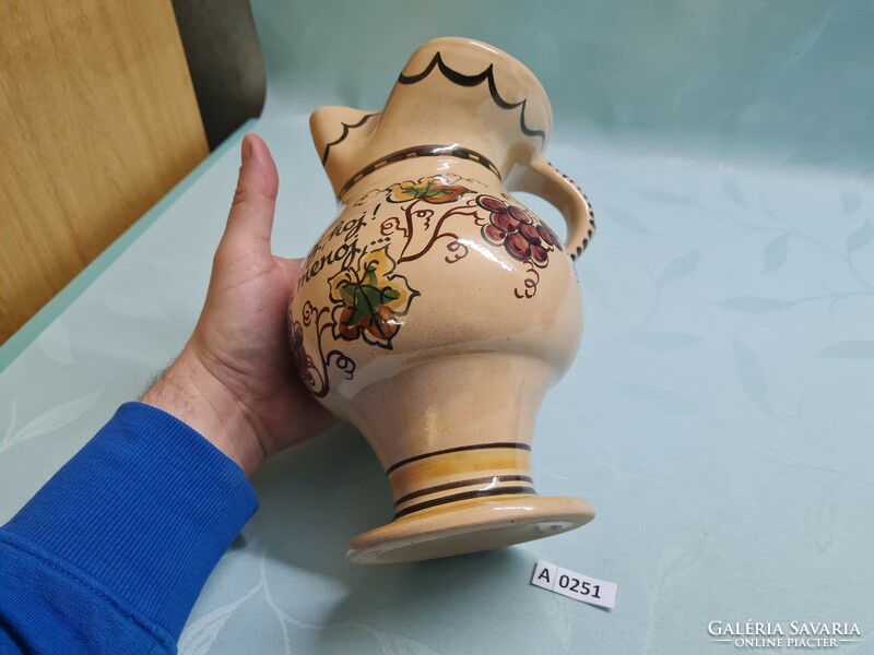 A0251 Slovak wine jug 22 cm