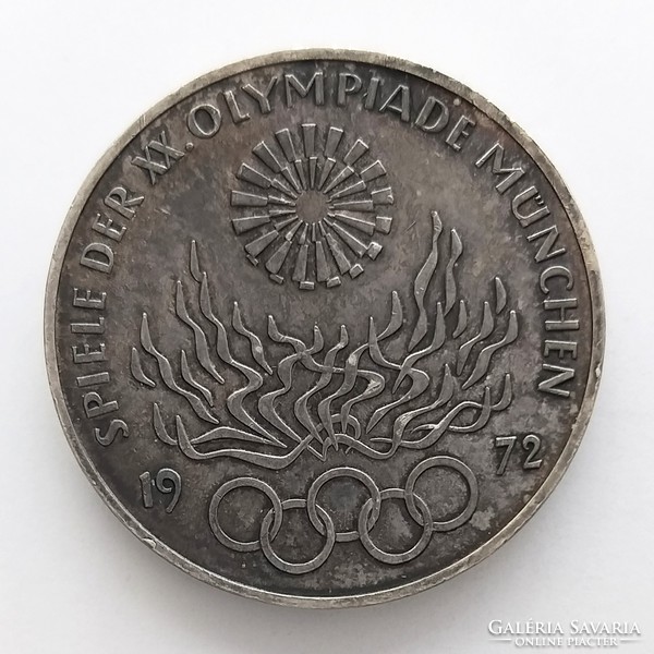1972 G. Munich Olympics Silver German 10 Brands (no: 22/102.)