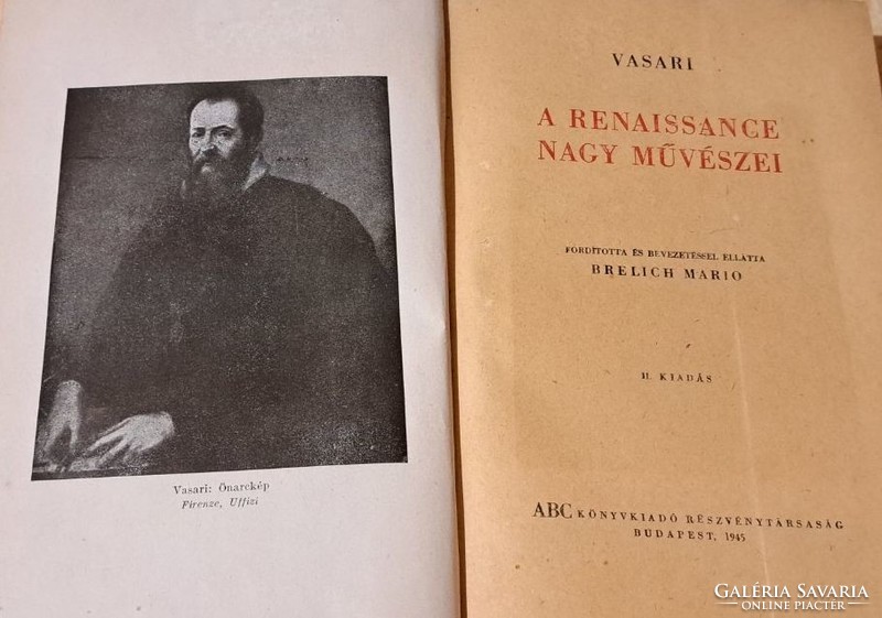 Giorgio Vasari: A renaissance nagy művészei.