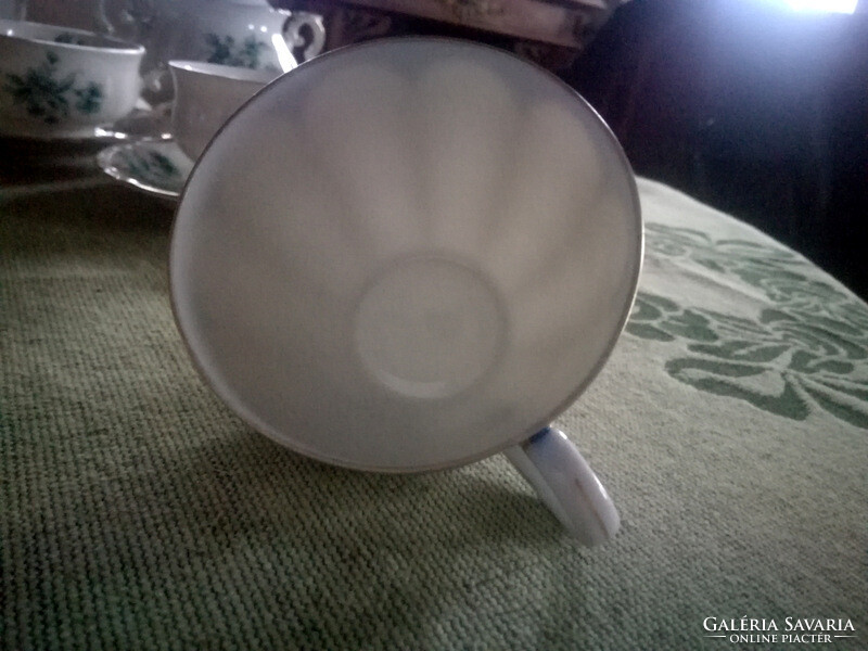 Antique Thun porcelain tea cup and  saucer