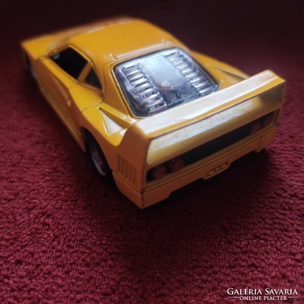 Yellow ferrari f40 car model, model car