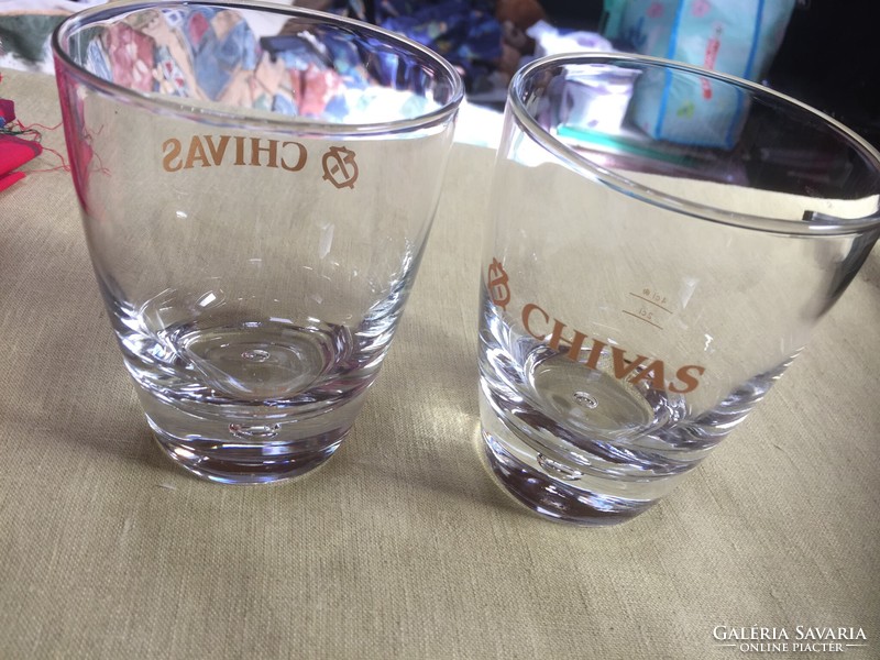 Chivas skót whiskys poharak, 2 db (79/2)