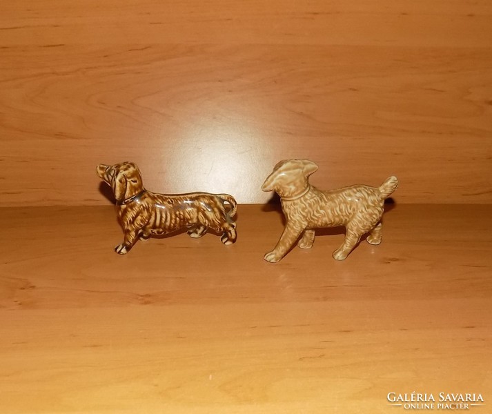 German porcelain dog pair 2 figures in one (po-1)