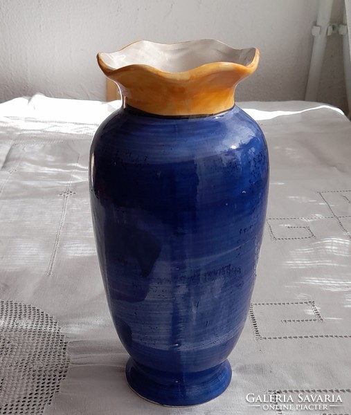 Retro kézzel festett váza