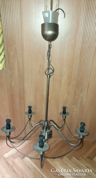 Vintage metal 5-arm IKEA chandelier