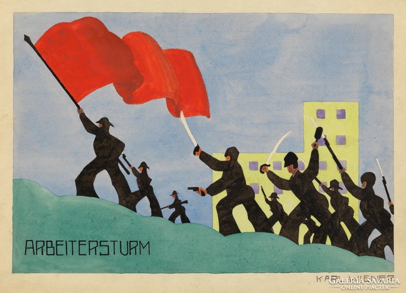 Karl Wiener - Arbeitersturm - reprint