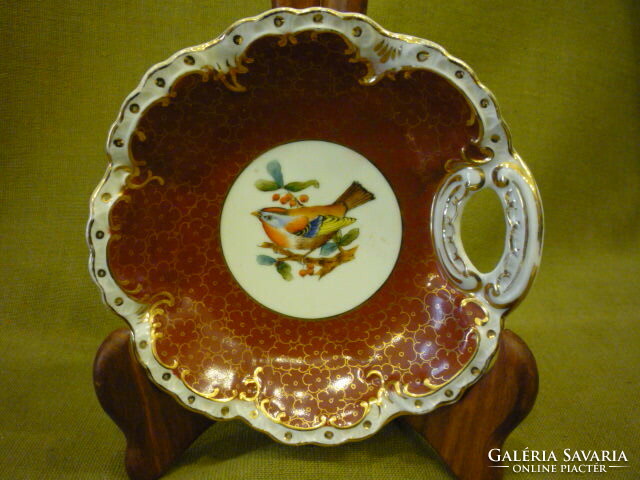 Oscar Schlegelmilch madárkás, porcelán kínáló tányér.