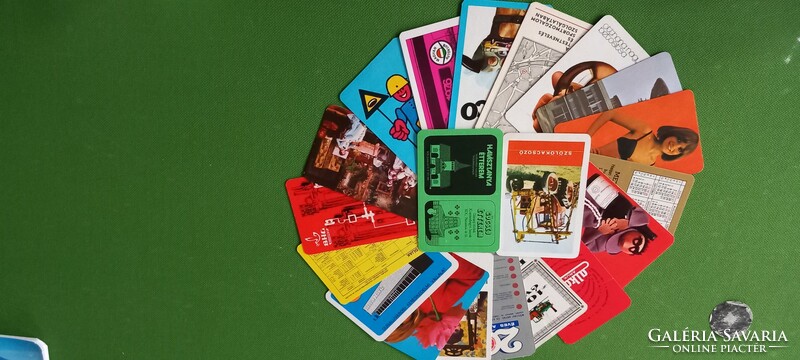20 card calendars from the 1970s