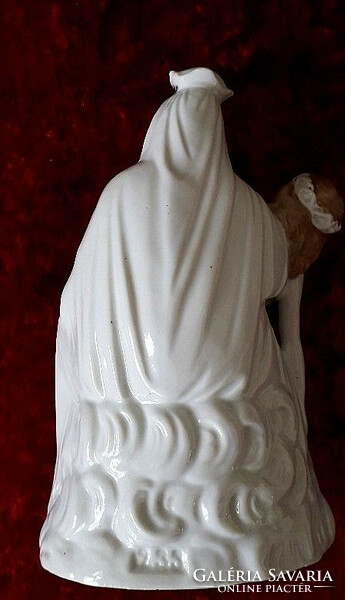 Antique pieta porcelain statue 22 cm