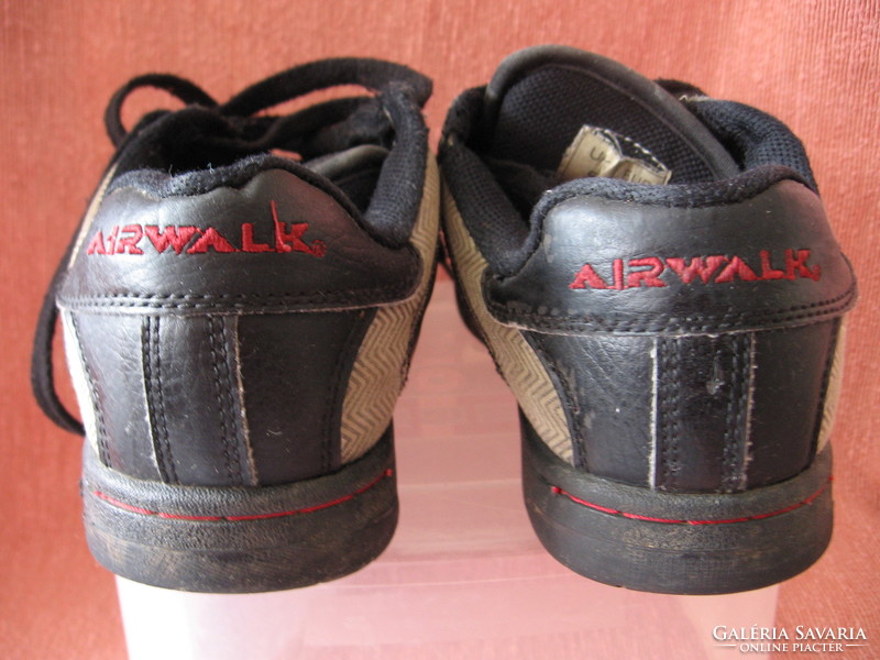 Retro black leather airwalk sports shoes 5/39