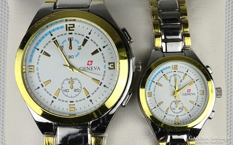 1M425 geneva men's and women's elegant wristwatch in gift box