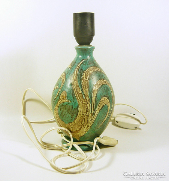 Gorka livia, retro 1950 lamp base rooster bird motif. 18.0 Cm artistic ceramics, perfect! (G178)