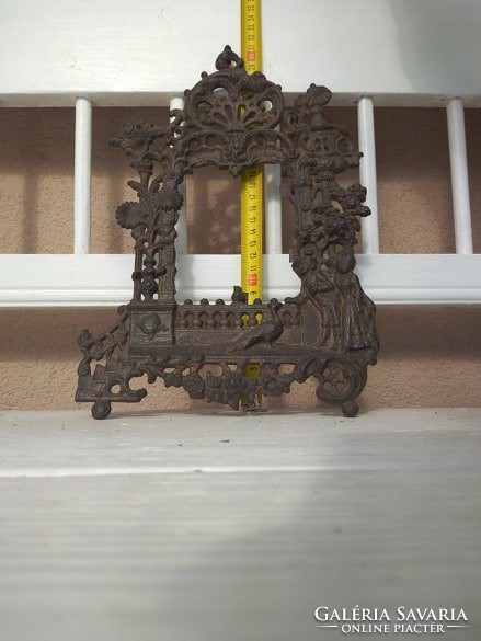 Old metal - cast iron picture frame.