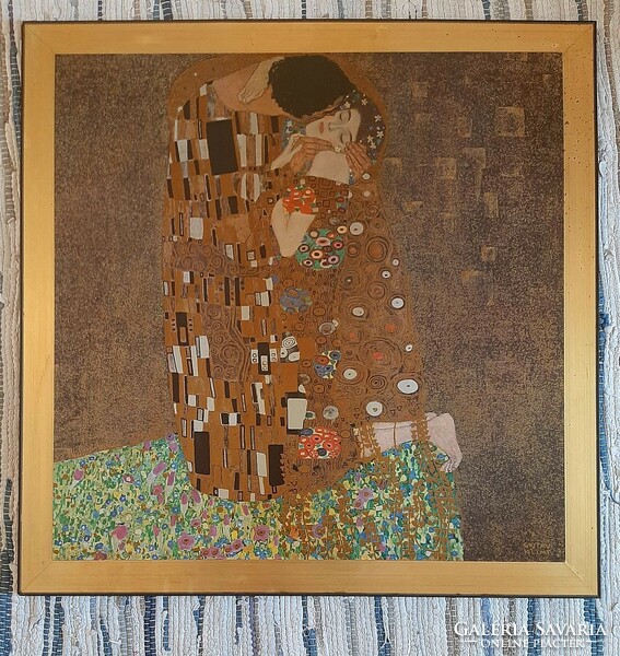 Gustav Klimt:A csók-repro