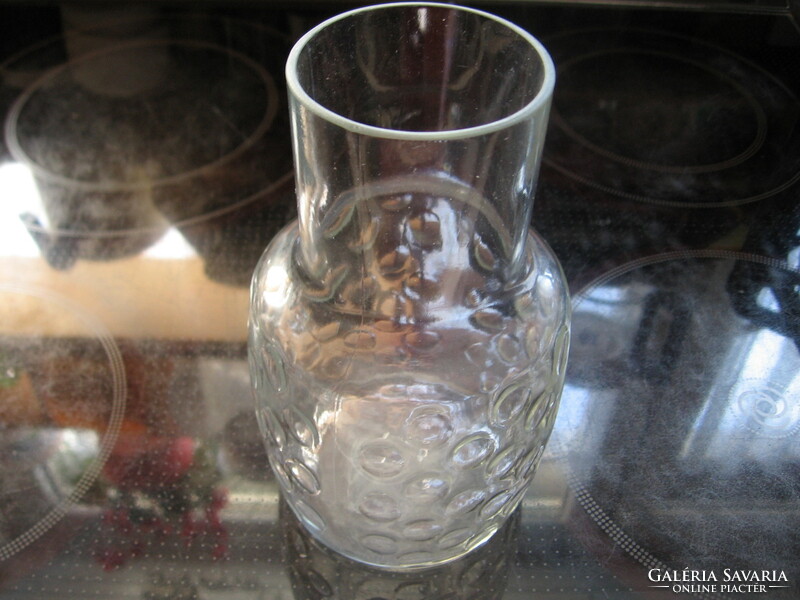 Pöttyös dekantáló, váza,kékes árnyalatú üveg 0,7 l