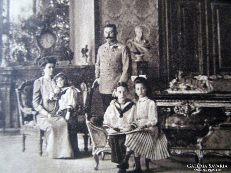 Archduke Ferdinand of Habsburg + his family contemporary photo postcard 1908 erzherzog franz ferdinand