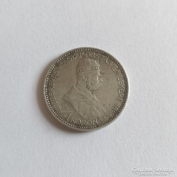 1000th Anniversary of the Conquest.835 Silver 1 Crown 1896