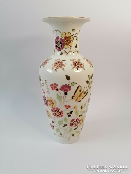 New! Butterfly vase by Zsolnay, 27 cm.
