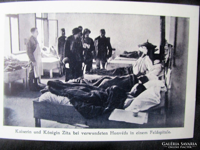 Habsburg iv. Károly király zita queen Hungarian camp hospital World War II photo page 1917