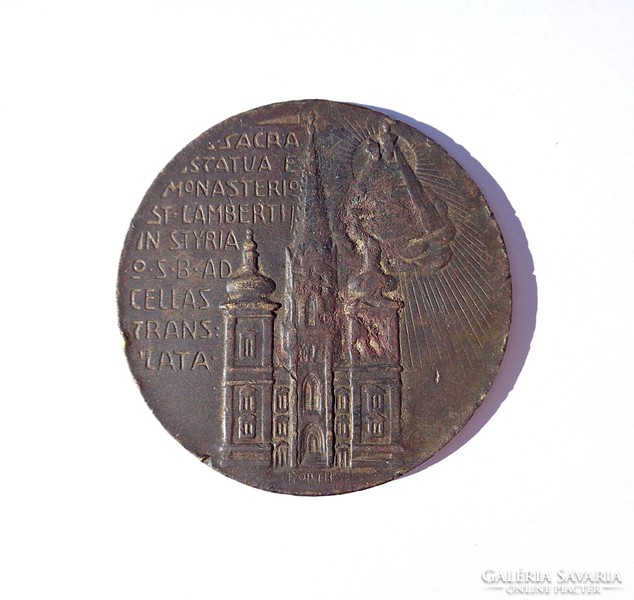 1907 bronze medal with Latin inscription