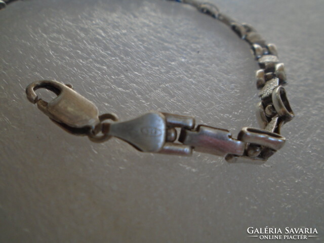 Art deco style silver bracelet / bracelet extra beautiful rarity with 925 mark