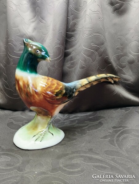 Bodrogkeresztúr pottery - large pheasant rooster