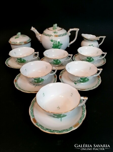 Herend Appony tea set, never used. With anniversary seal.