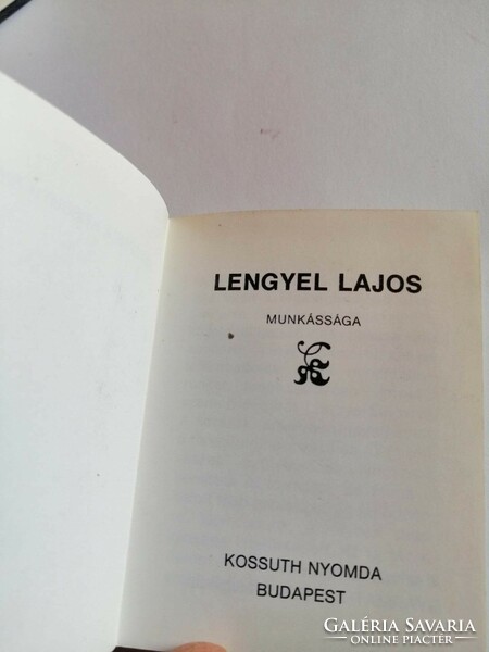 Lengyel Lajos munkássága Minikönyv