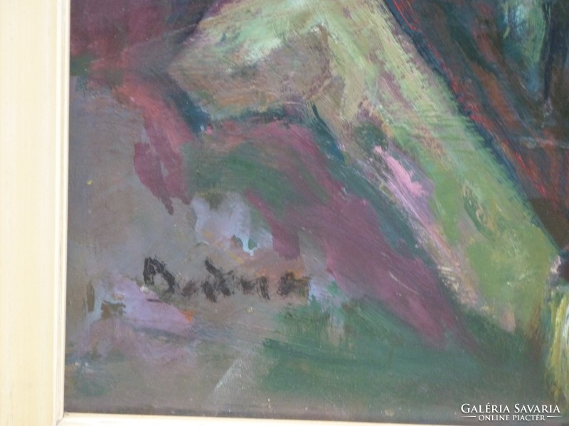 Eladó Bodor Aladár: Szőlőhegyen című olaj, farost, Képcsarnokos festménye