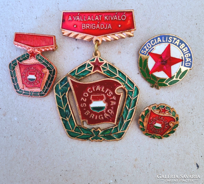Soc. Brigade badges from the 70s and 80s