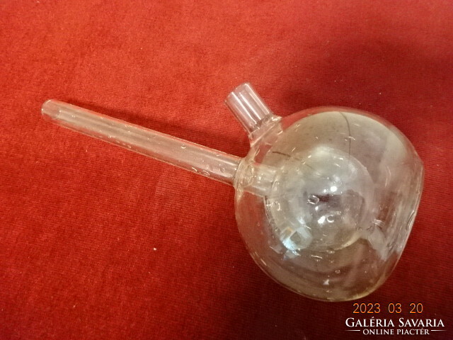 Glass measuring cup, specific gravity meter, height 25.5 cm. Jokai.
