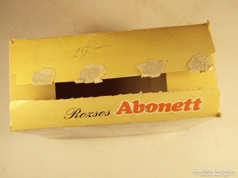 Retro Abonett rozsos kenyér papír doboz - Új Világ MGTSZ Abony - 1990-es évből