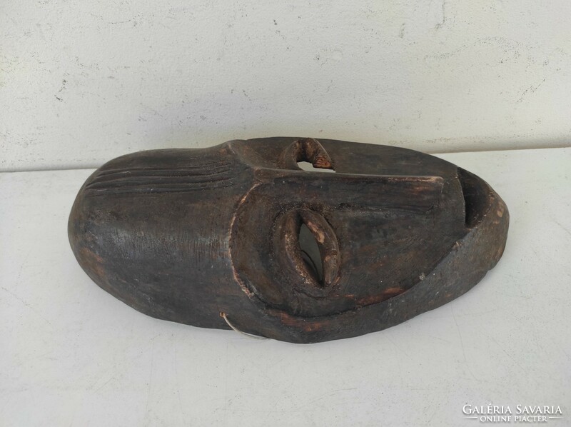 Antik afrikai fa maszk Lega népcsopoprt Kongó africká maska sérült 520 Le dob 100 6927
