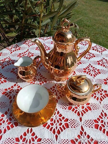 Bavaria gold-plated coffee set for 1 person
