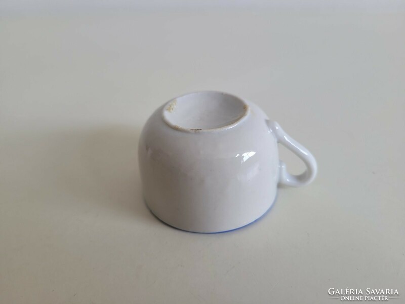 Régi porcelán kis csésze cicás kávés bögre macska mintás
