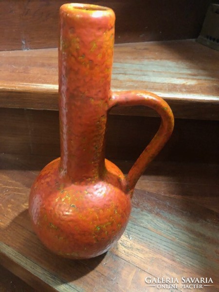 Pesthidegkuti kerámia váza, 30 cm-es magasságú, hibátlan.