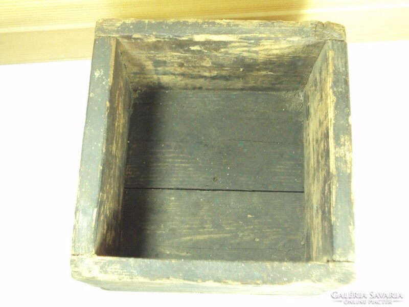 Antique old unique wooden box chest crate workshop tool storage loft design style