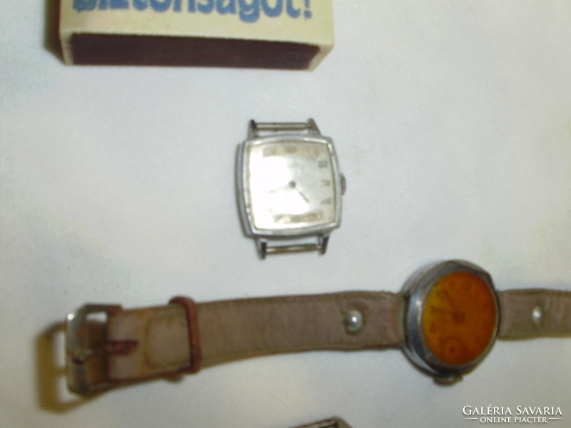 Four old mechanical women's watches - together - luch, zarja,...