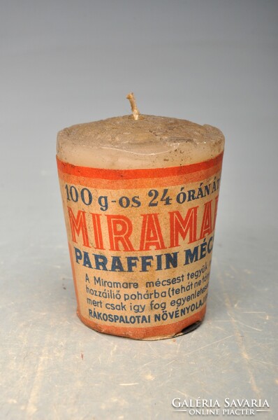 Rare !!! Miramare paraffin candle. 1930s,