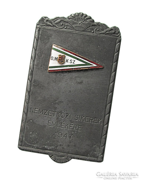Országos Magyar Kajak Szövetség - Nemzetközi Sikerek Emlékére 1947 (Kossuth címer!)
