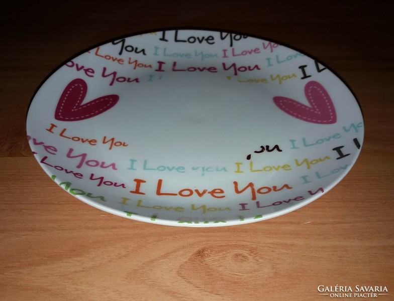 I Love you ,dizajner lapos tányér ,valentin tányér,hibátlan.